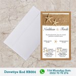 BEYAZ ZARFLI DAVETİYELER - NB004