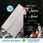 BEYAZ ZARFLI DAVETİYELER - NB010
