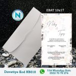 BEYAZ ZARFLI DAVETİYELER - NB018