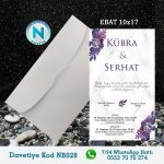 BEYAZ ZARFLI DAVETİYELER - NB028