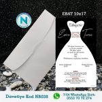 BEYAZ ZARFLI DAVETİYELER - NB038