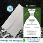 BEYAZ ZARFLI DAVETİYELER - NB038Y