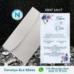 BEYAZ ZARFLI DAVETİYELER - NB044