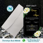 BEYAZ ZARFLI DAVETİYELER - NB048