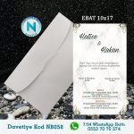 BEYAZ ZARFLI DAVETİYELER - NB058