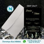 BEYAZ ZARFLI DAVETİYELER - NB064