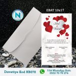 BEYAZ ZARFLI DAVETİYELER - NB078