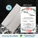 BEYAZ ZARFLI DAVETİYELER - NB086