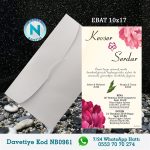 BEYAZ ZARFLI DAVETİYELER - NB0961