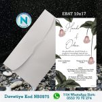 BEYAZ ZARFLI DAVETİYELER - NB0975