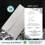 BEYAZ ZARFLI DAVETİYELER - NB0977