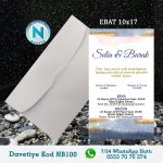 BEYAZ ZARFLI DAVETİYELER - NB100