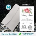 BEYAZ ZARFLI DAVETİYELER - NB1007