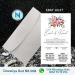 BEYAZ ZARFLI DAVETİYELER - NB1008