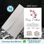 BEYAZ ZARFLI DAVETİYELER - NB1010