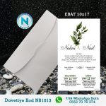 BEYAZ ZARFLI DAVETİYELER - NB1013