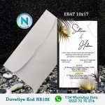 BEYAZ ZARFLI DAVETİYELER - NB106-1