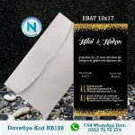 BEYAZ ZARFLI DAVETİYELER - NB109