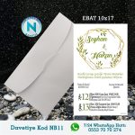 BEYAZ ZARFLI DAVETİYELER - NB11