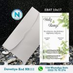BEYAZ ZARFLI DAVETİYELER - NB111