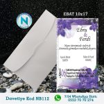 BEYAZ ZARFLI DAVETİYELER - NB112