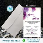 BEYAZ ZARFLI DAVETİYELER - NB113