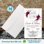 BEYAZ ZARFLI DAVETİYELER - NB1133