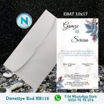 BEYAZ ZARFLI DAVETİYELER - NB116-1