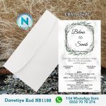 BEYAZ ZARFLI DAVETİYELER - NB1188