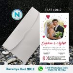 BEYAZ ZARFLI DAVETİYELER - NB12