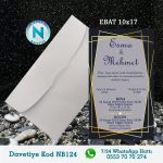 BEYAZ ZARFLI DAVETİYELER - NB124-1