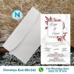 BEYAZ ZARFLI DAVETİYELER - NB1243