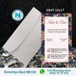 BEYAZ ZARFLI DAVETİYELER - NB129