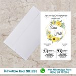 BEYAZ ZARFLI DAVETİYELER - NB1291