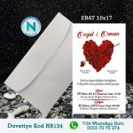 BEYAZ ZARFLI DAVETİYELER - NB134