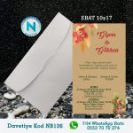 BEYAZ ZARFLI DAVETİYELER - NB136-1