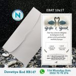 BEYAZ ZARFLI DAVETİYELER - NB147