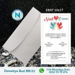 BEYAZ ZARFLI DAVETİYELER - NB151
