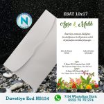 BEYAZ ZARFLI DAVETİYELER - NB154