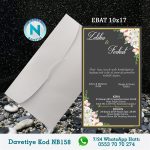 BEYAZ ZARFLI DAVETİYELER - NB158-1