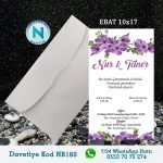 BEYAZ ZARFLI DAVETİYELER - NB160