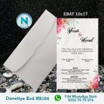 BEYAZ ZARFLI DAVETİYELER - NB164-1