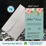 BEYAZ ZARFLI DAVETİYELER - NB170