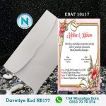 BEYAZ ZARFLI DAVETİYELER - NB177