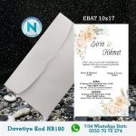 BEYAZ ZARFLI DAVETİYELER - NB180-1