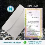BEYAZ ZARFLI DAVETİYELER - NB184-1