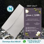 BEYAZ ZARFLI DAVETİYELER - NB187