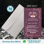 BEYAZ ZARFLI DAVETİYELER - NB191