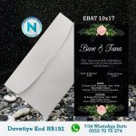 BEYAZ ZARFLI DAVETİYELER - NB192-1