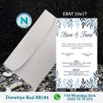 BEYAZ ZARFLI DAVETİYELER - NB194-1